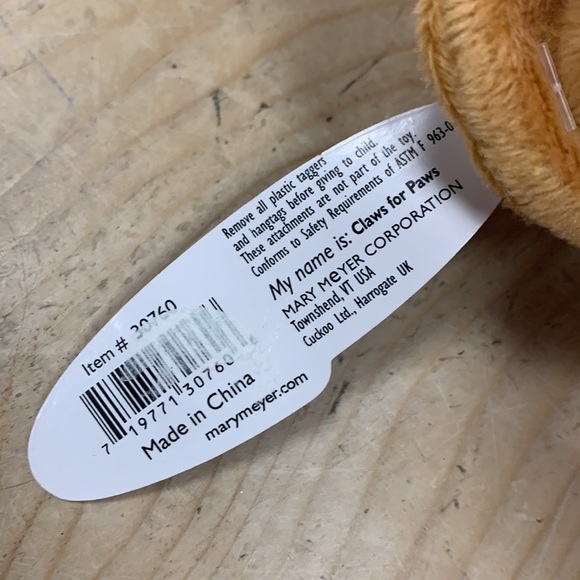 Mary Meyer Teddy Bear “Claws for Paws” NWT red raincoat rain hat lobster - Picture 5 of 8